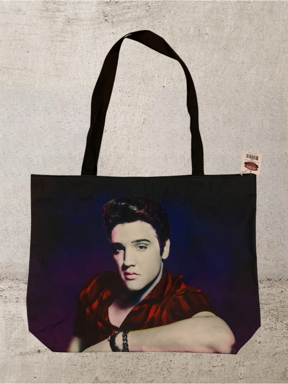 🔥ELVIS PRESLEY LARGE Color Graphic Print TOTE BAG  Officially Licensed, NWT